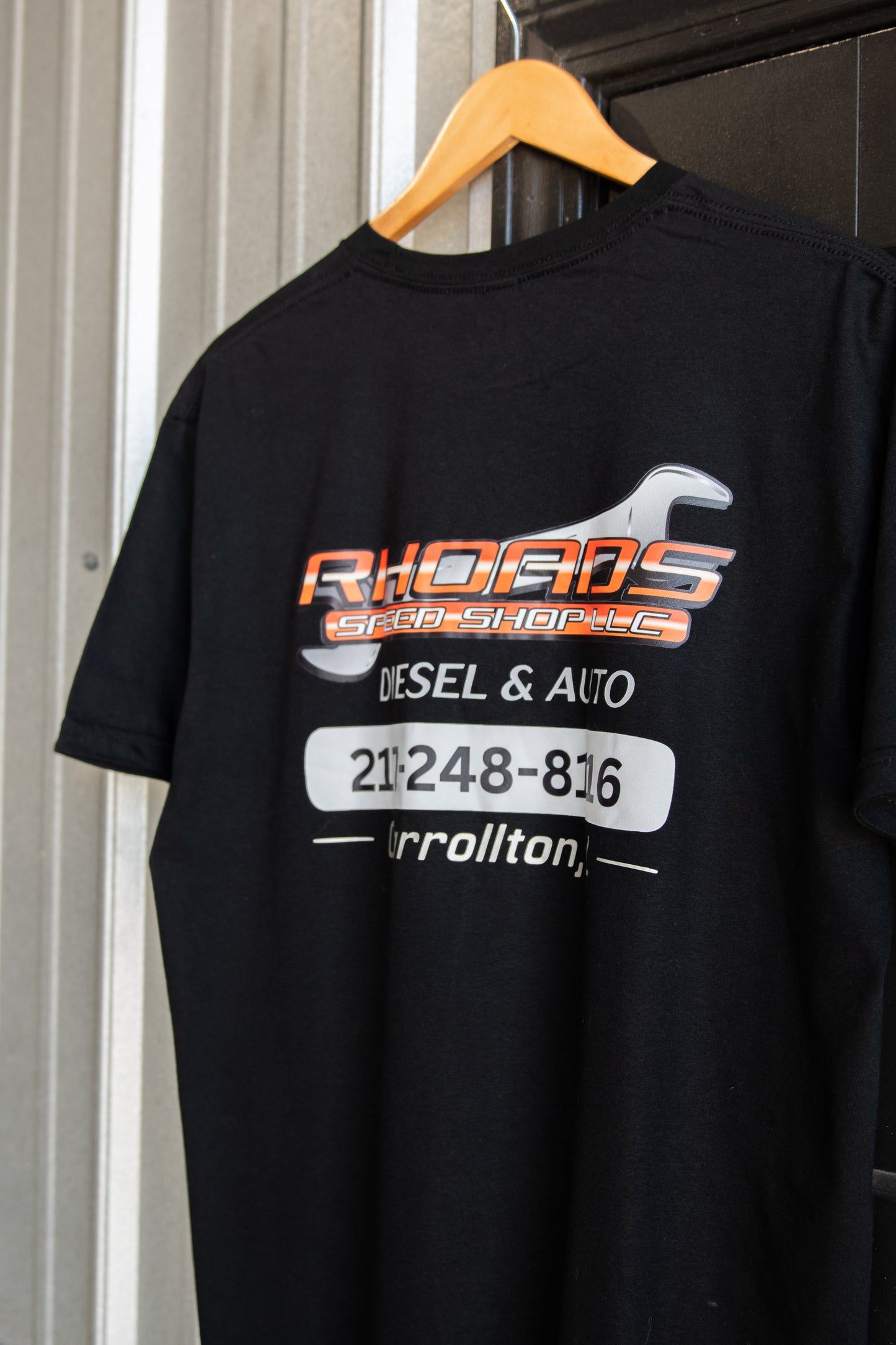 Rhoads Speed Shop T-Shirt- Orange Logo
