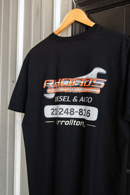 Rhoads Speed Shop T-Shirt- Orange Logo