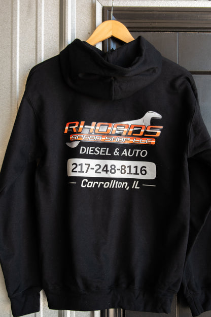 Rhoads Speed Shop Hoodie- Orange Logo